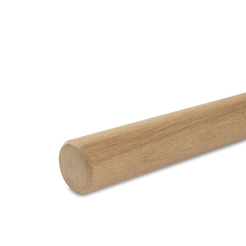 Handrail Oak rounded for outdoor railings up to 4,5m