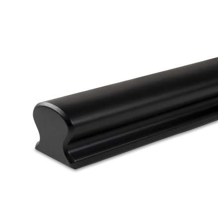 Picture: handrail black omega 55x50mm, ends bevelled