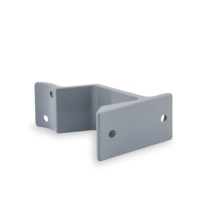 Picture: Handrail holder grey round support flat (horizontal)