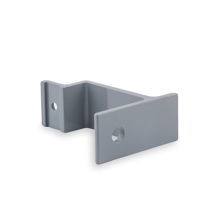 Picture: Handrail holder grey straight support with cap nut (horizontal)