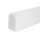 Picture: handrail white square rounded 45x80mm, ends rounded