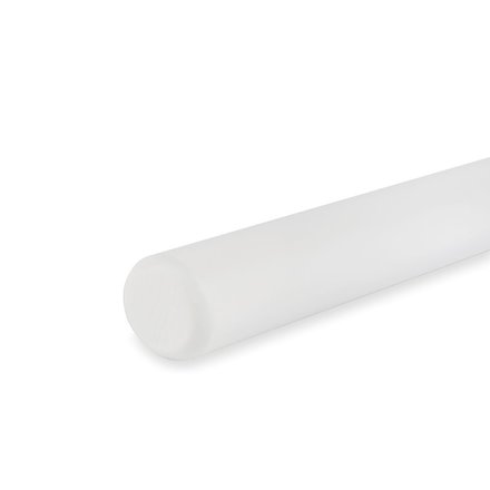 Picture: Handrail white round, ends rounded