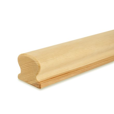 Picture: handrail pine omega 55x50mm, ends bevelled