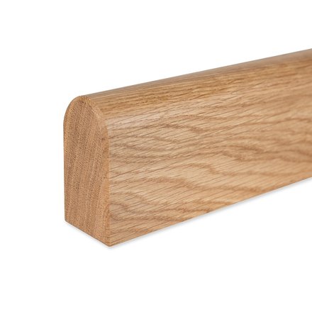 Picture: handrail oak square rounded 45x80mm, ends cutted