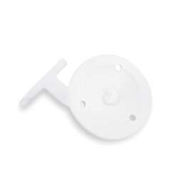 Picture: Handrail holder white glossy round pad with...