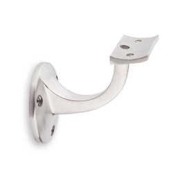 Handrail set white with end caps round + brackets