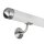 Picture: Handrail white with stainless steel end cap round and holder with hanger bolt