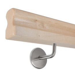 Picture: Handrail set maple omega 45x80mm with holders...