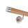 Picture: Handrail set red oak with stainless steel end cap straight and holder 2