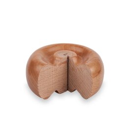 Picture: Handrail worm for handrail 55x50mm in beech lacquered, cross section